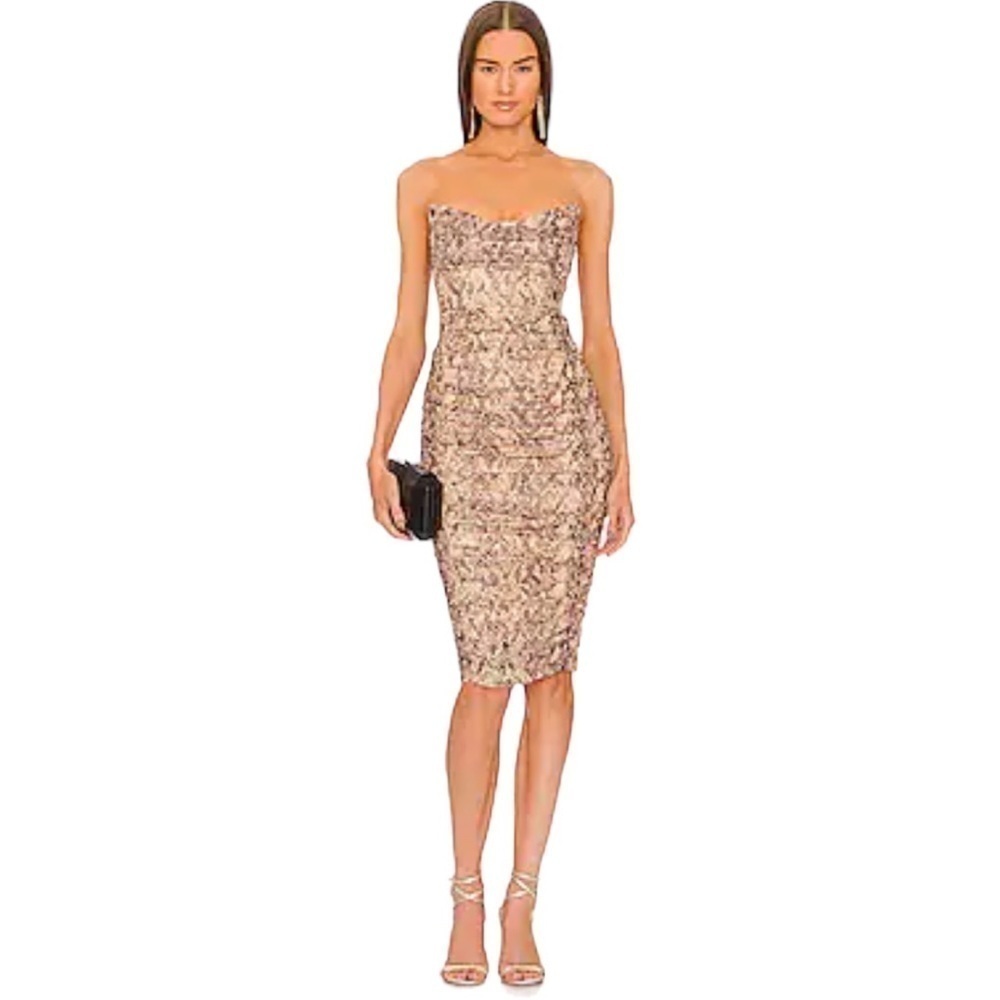 Katie May Vixen Faux Leather Dress in Camel
Snake XS